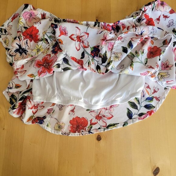 Rue 21 LARGE JUNIORS COLORFUL FLORAL PRINT STRAPLESS Stretch Panel - Picture 2 of 10